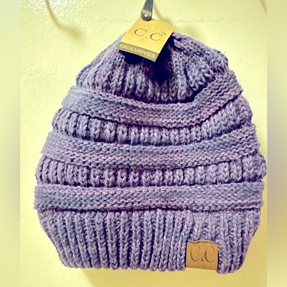 NWT CC Beanie- Purple